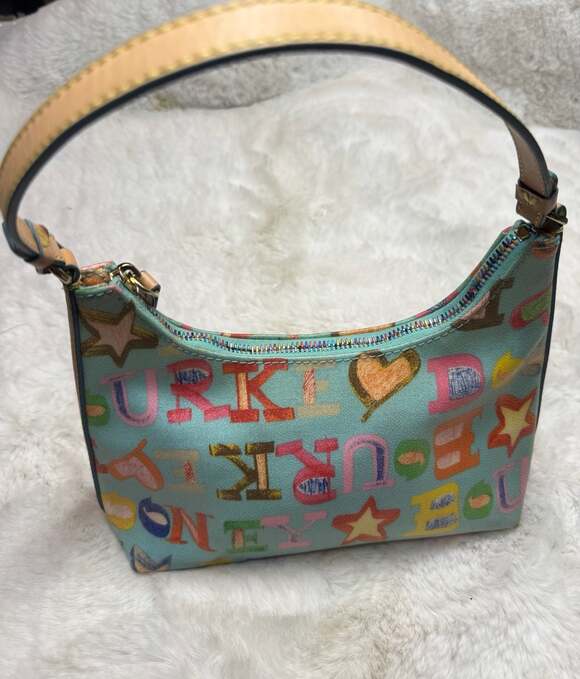 Dooney & Bourke Handbags - Dooney & Bourke Y2K Graffiti Multi-Color Scribble Small Shoulder Bag